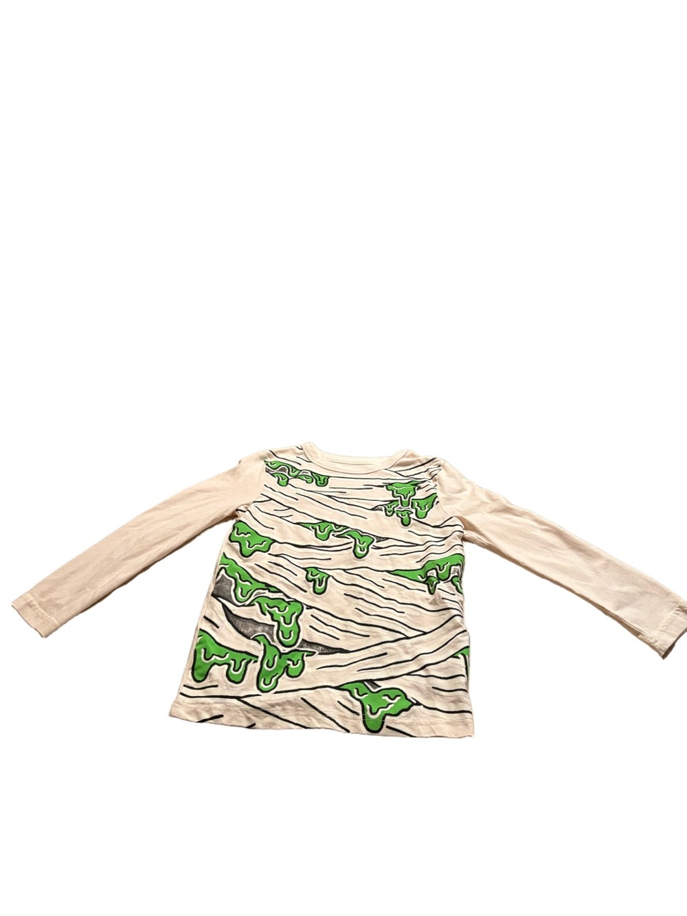 Joe Fresh Halloween Long Sleeve Shirt with Green Slime Print Size Medium Boys